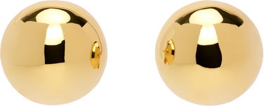 Náušnice Anine Bing Dome Earrings Metalická | A-15-10408-GLD1, 0