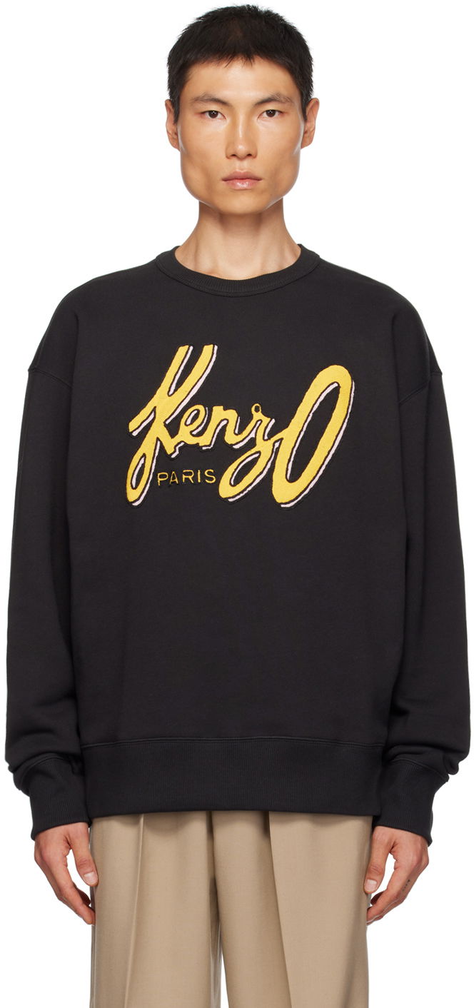 Mikina KENZO Paris Archive Logo Čierna | FD65SW0884MB, 0
