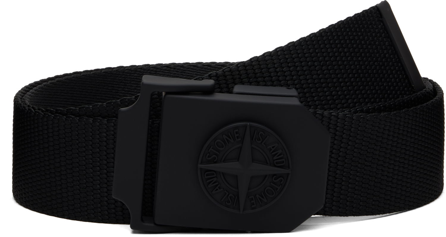 Opasok Stone Island Stone Island Nylon Tape Belt Čierna | K2S15 9300003 S0071, 0