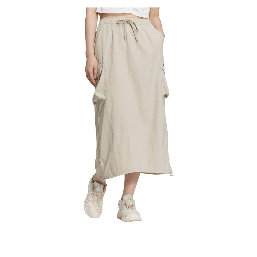 Sukňa adidas Originals Long Cargo Skirt Béžová | JM2714