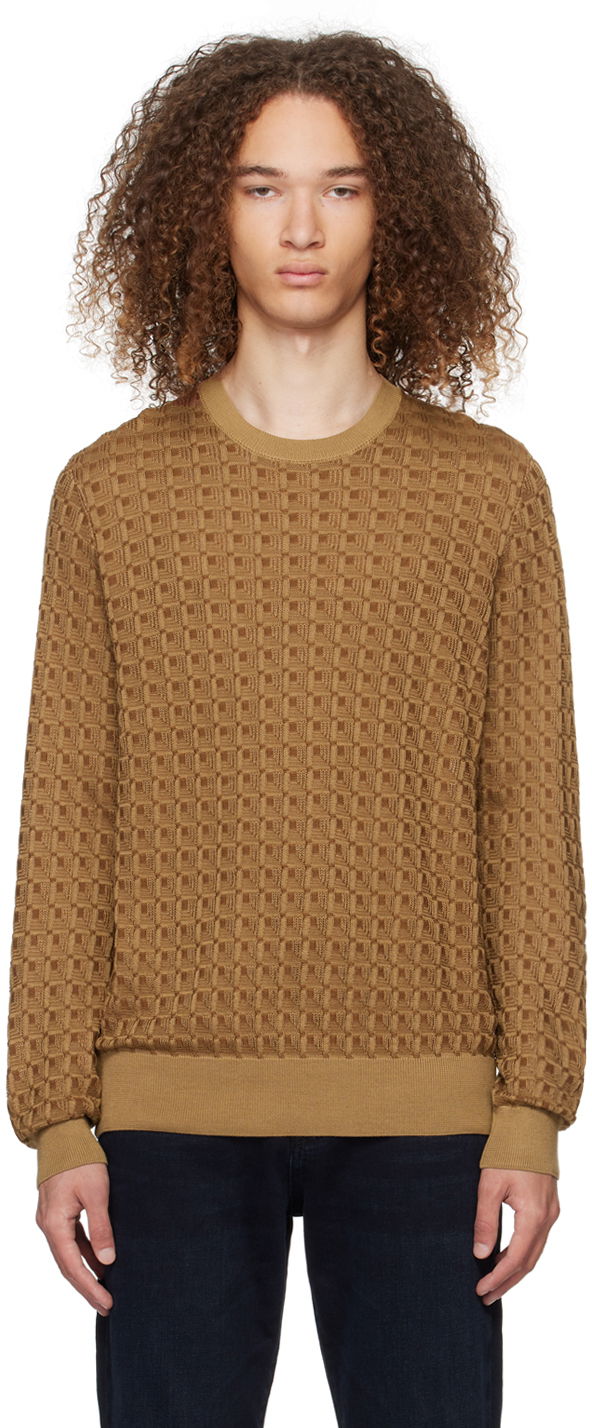 Sveter BOSS Crewneck Sweater "Tan" Oranžová | 50508159, 0