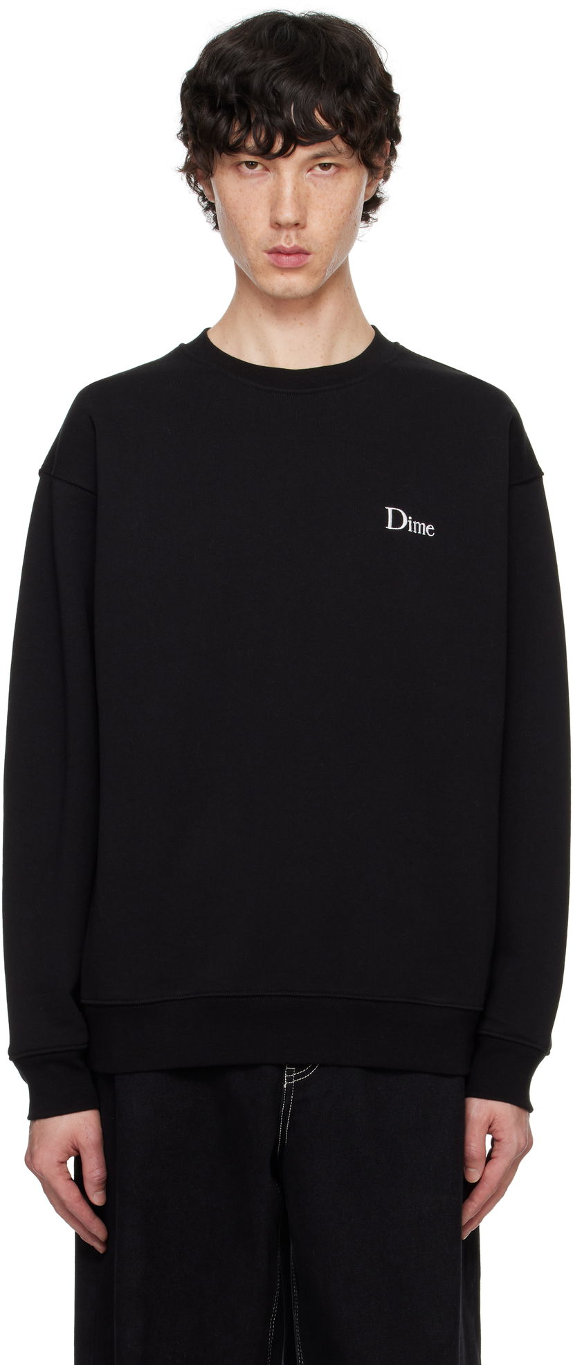 Mikina Dime Black Classic Small Logo Sweatshirt Čierna | DIMEFA2413BLK