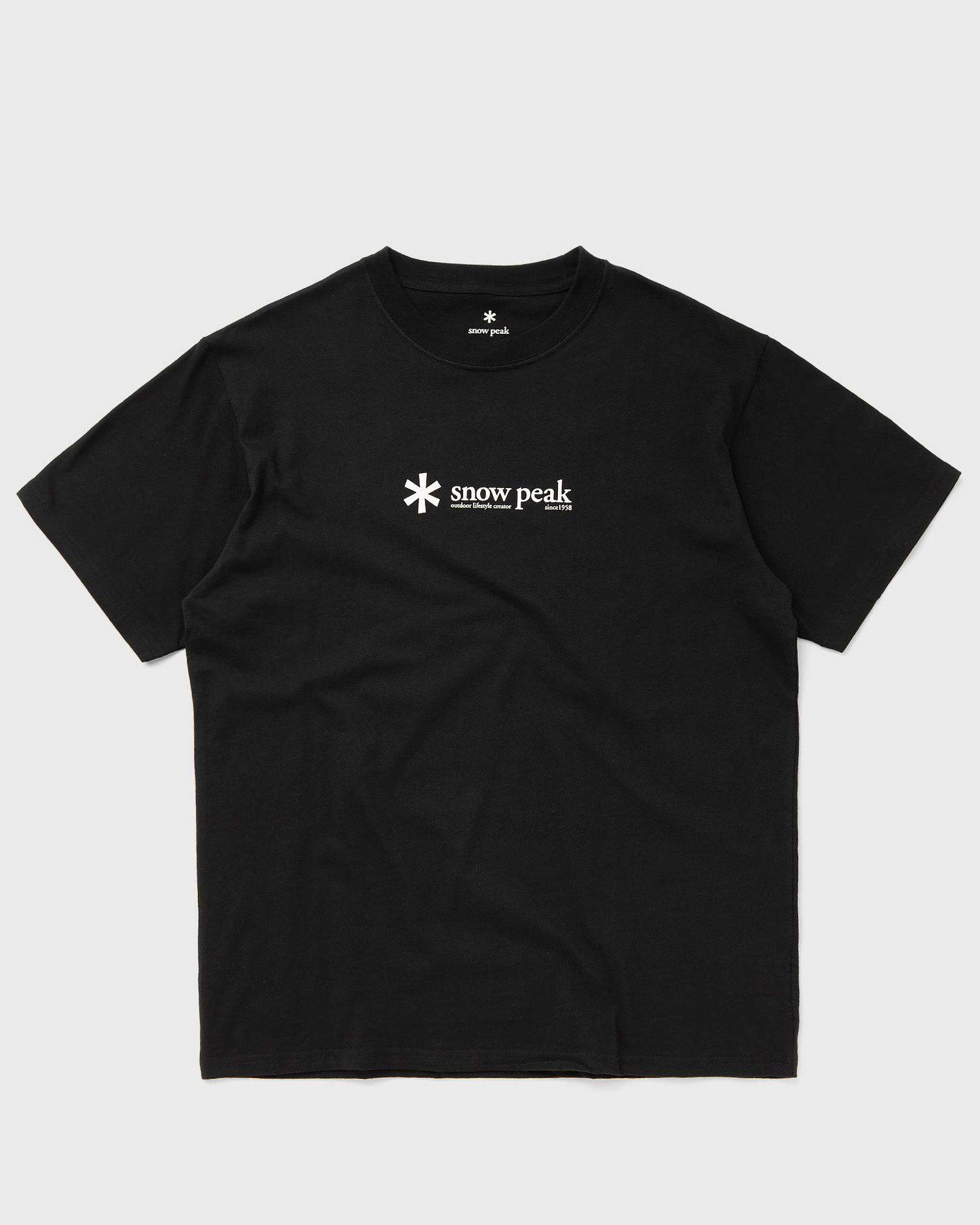 Tričko Snow Peak SOFT COTTON LOGO SHORT SLEEVE T-SHIRT Čierna | TS-24SU201-BLACK, 0