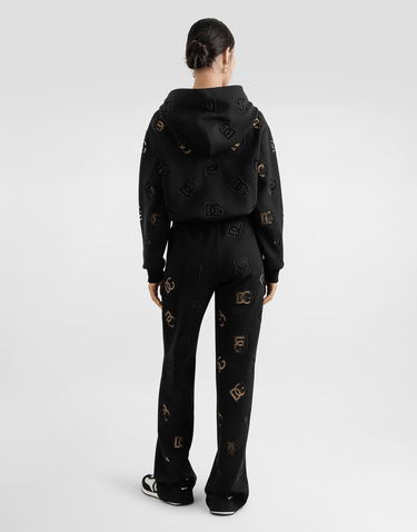 Tepláky Dolce & Gabbana Dolce & Gabbana Jersey Jogging Pants with DG Logo Čierna | FTCYYZGDCTUN0000, 2