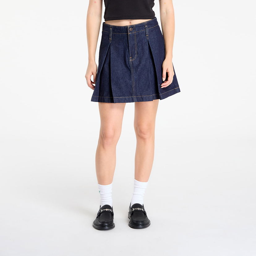 Sukňa CALVIN KLEIN Skirt Jeans Pleated Denim Skirt Blue Navy | LV047C717G N8D