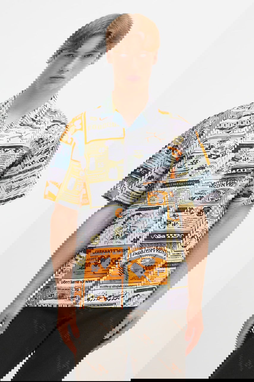 Košeľa Carhartt WIP Short Sleeve Relaxed Fit Revere Collar Catalogue Shirt Rôznofarebný | I034548.2UDXX, 0