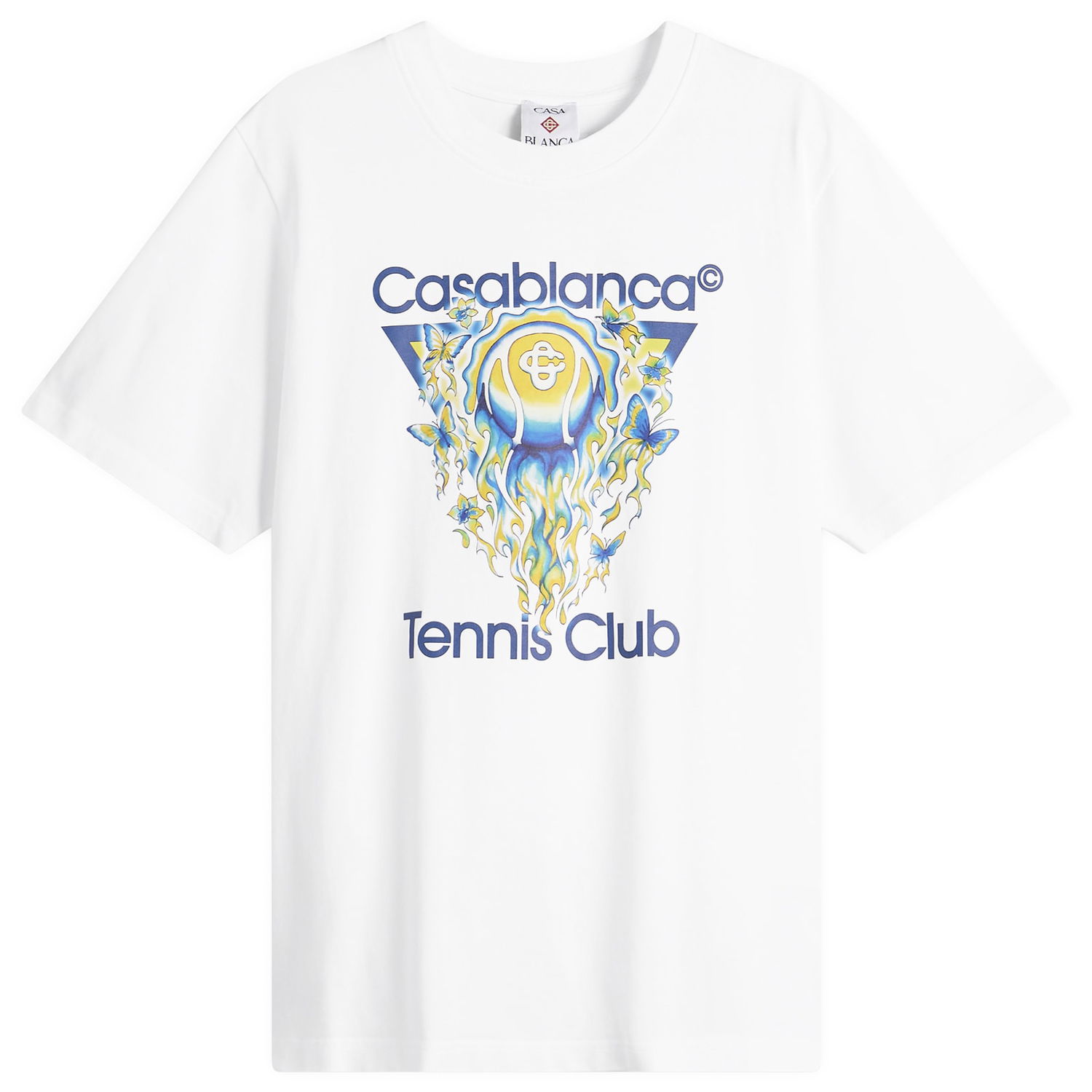Tričko Casablanca Casablanca Tennis Club Icon Classic T-Shirt Biela | M-SP26-JTS-001-01, 1