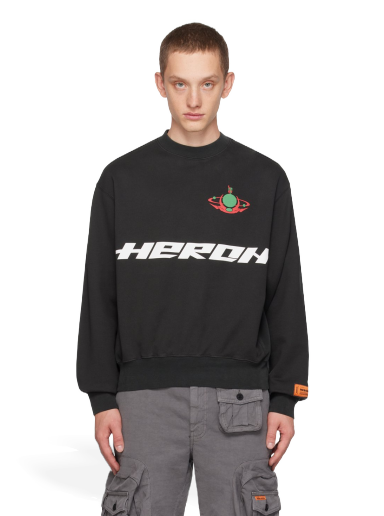 Sveter HERON PRESTON Burn Crewneck Zelené | HMBA020F23JER0071050