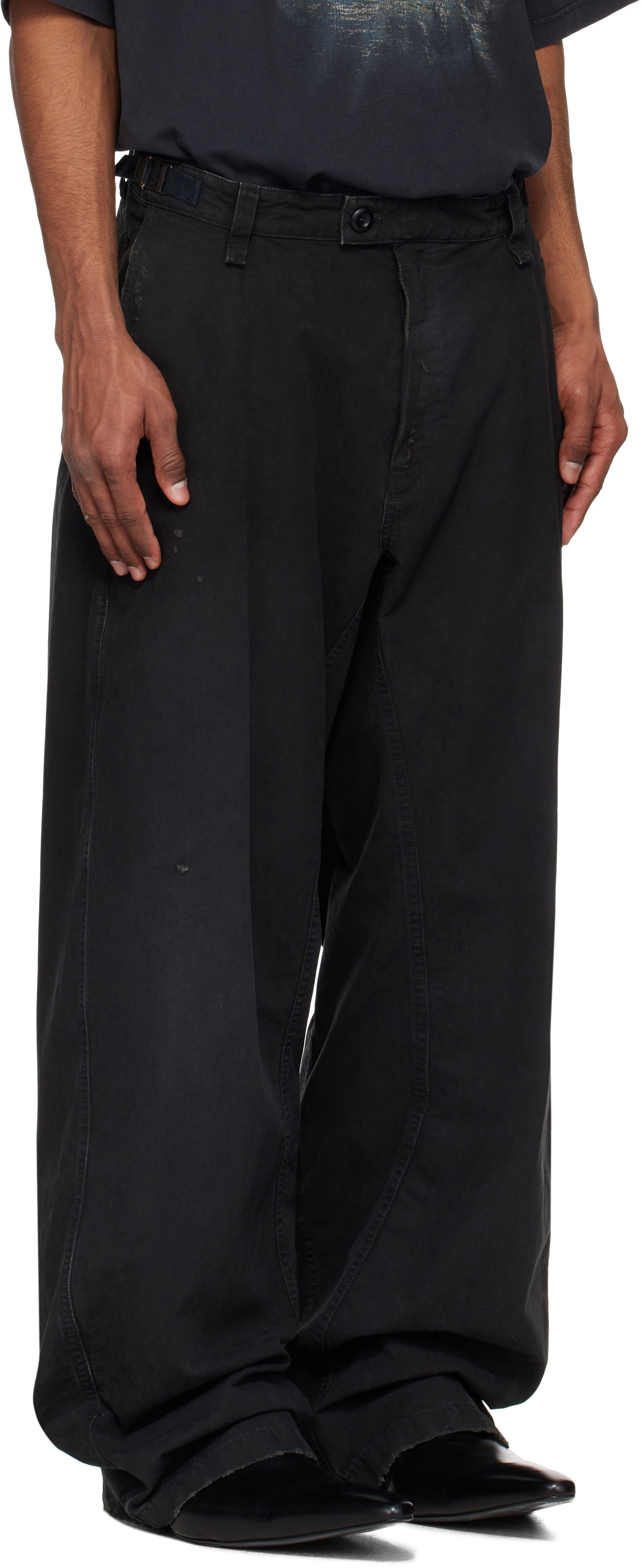 Cargo nohavice Balenciaga Balenciaga Minimal Trousers Čierna | 824592TQP13, 1