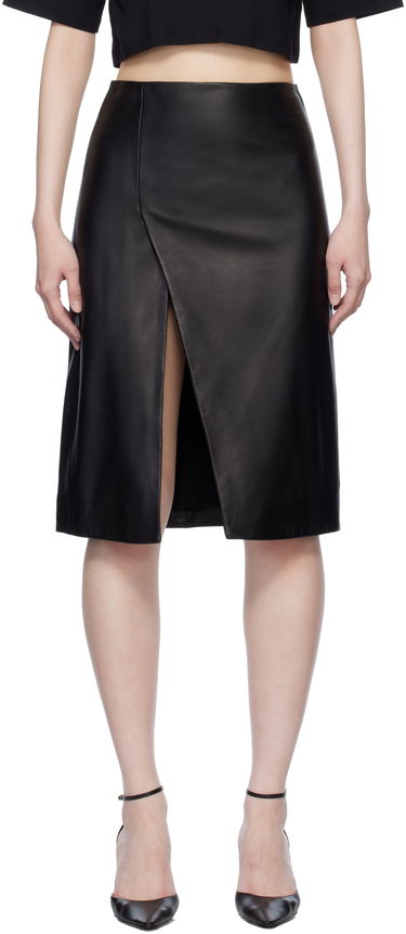 Sukňa Loulou de Saison Loulou de Saison Ekare Leather Midi Skirt Čierna | EKARE, 0