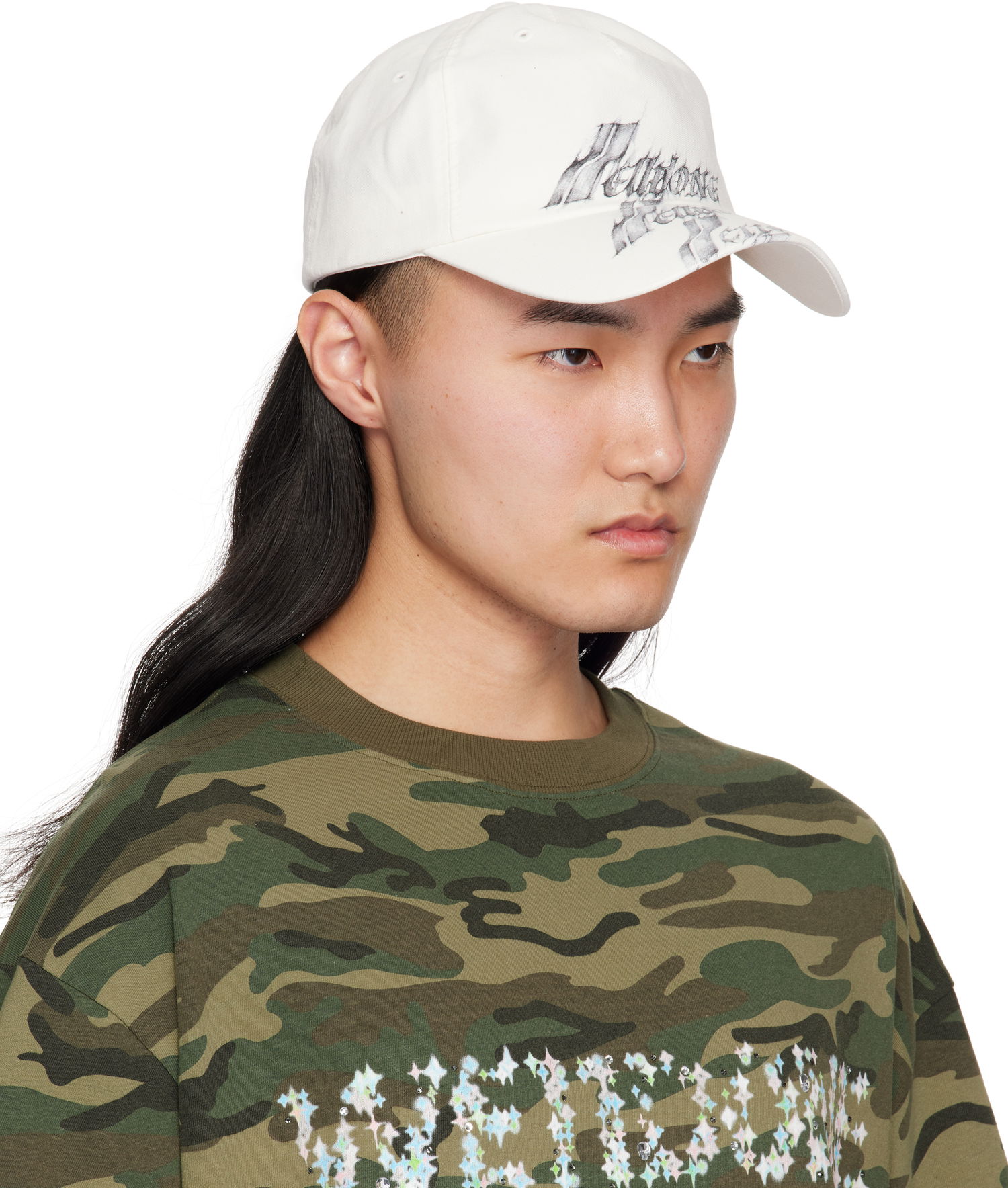 Šiltovka We11done We11done Flame Logo Baseball Cap Biela | WD-AH0-25-409-U-WH, 1