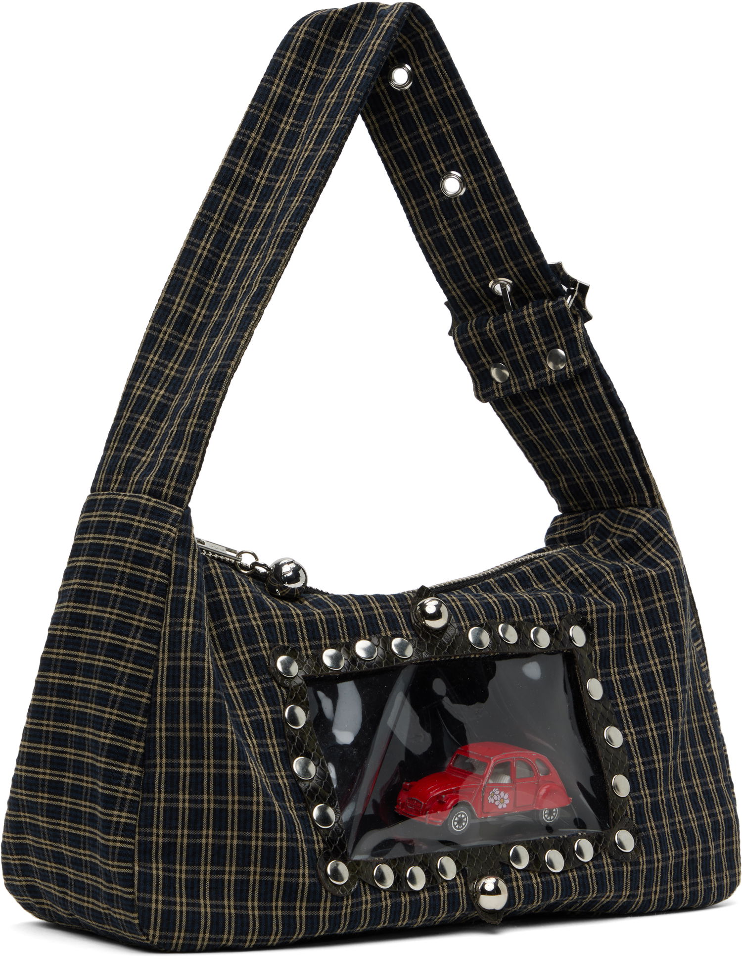 Taška cez rameno Chopova Lowena Chopova Lowena Car Mommy Mini Shoulder Bag with Window Navy | 6446E, 1