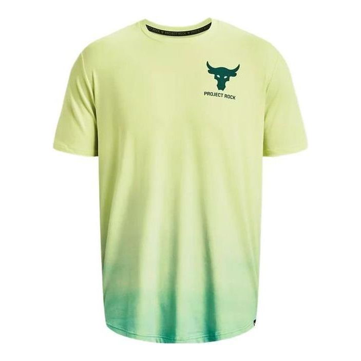 Tričko Under Armour Project Rock Men's Fade Graphic Training T-Shirt Zelené | 1378906-391, 0