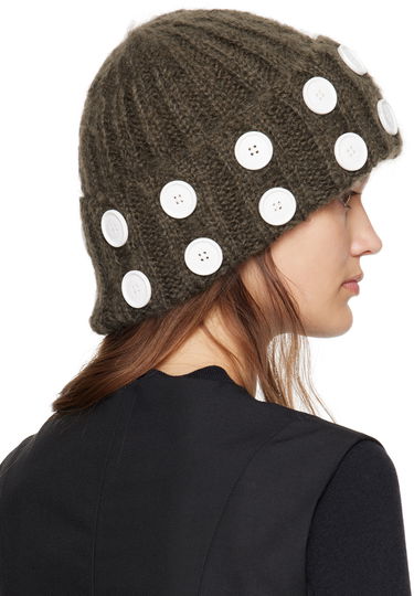 Kulicha Chopova Lowena Chopova Lowena Mohair Beanie with Buttons Červená | 8277, 4