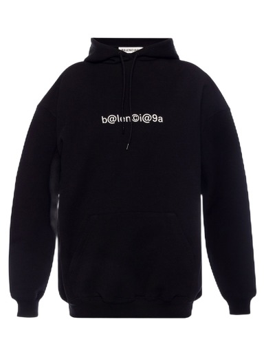 Mikina Balenciaga Large Fit Symbolic Hoodie Čierna | 578135TIV511070