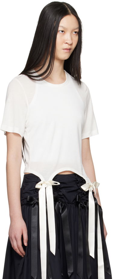 Cargo nohavice Simone Rocha Simone Rocha Bow Tail T-Shirt Čierna | 5223 0571, 4