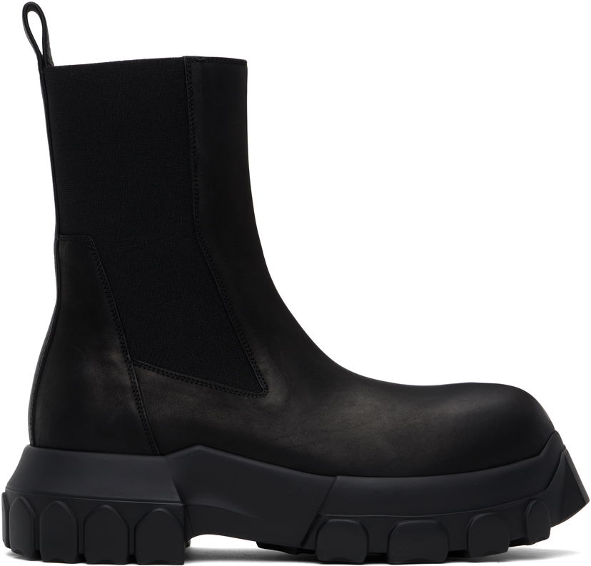 Tenisky a topánky Rick Owens Rick Owens Hollywood Beatle Bozo Tractor Chelsea Boots Čierna | RU01E5881 LWN