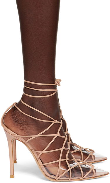 Tenisky a topánky Gianvito Rossi Miria Lace-Up Heels Béžová | G95386.15RIC.PLN, 0