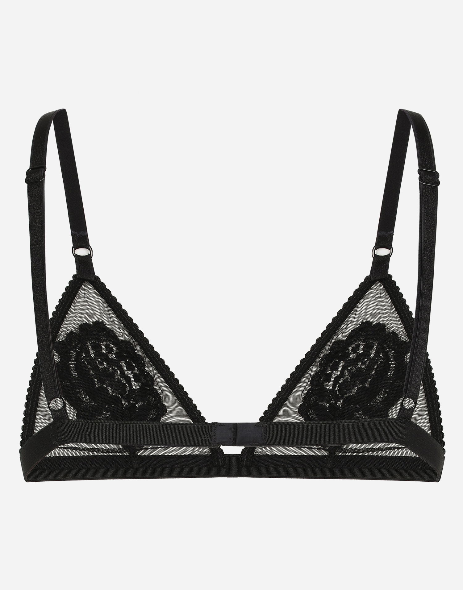 Podprsenka Dolce & Gabbana Dolce & Gabbana Floral Lace Triangle Bralette Čierna | O1G24TONQ79N0000, 1