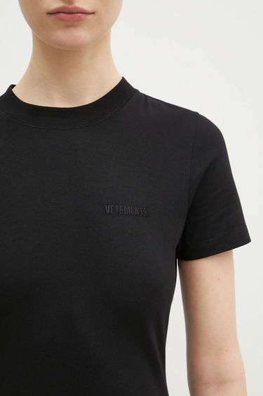 Šaty VETEMENTS VETEMENTS Embroidered Logo Maxi Dress Čierna | WA66DR710B, 3