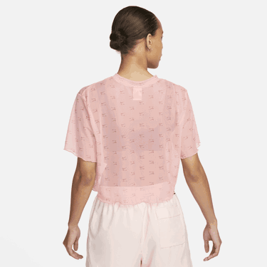 Crop Top Nike Air Printed Mesh Crop Top Ružová | DV8245-611, 2