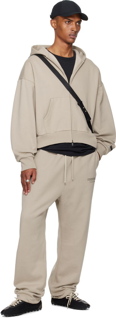 Mikina Fear of God Classic Fit Fleece Zip-Up Hoodie Béžová | 192SP254781F, 3