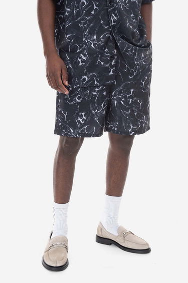 Šortky Han Kjøbenhavn Chrome Tribal Printed Track Shorts Čierna | M.132503, 0