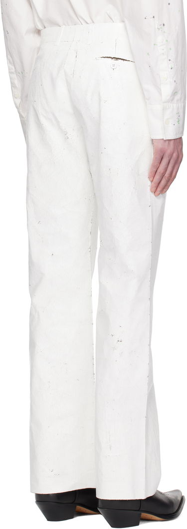 Nohavice Maison Margiela MM6 Maison Margiela Painted Trousers Biela | SH2KA0026 M35437, 2