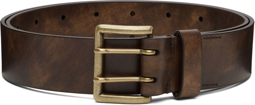 Opasok AURALEE AURALEE Two-Hole Buckle Belt Hnedá | A25AB02RP