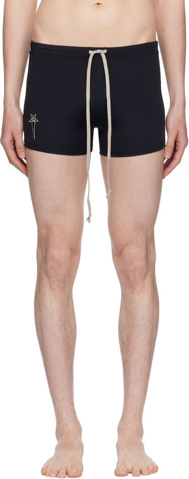 Plavky Rick Owens Rick Owens Champion Edition Jersey Swim Shorts Čierna | CM01E1691 CHJMW SWIM JERSEY, 0