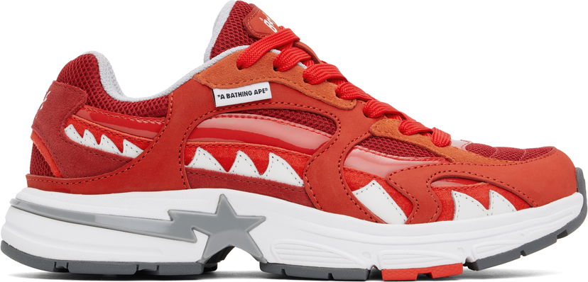 Tenisky a topánky BAPE A Bathing Ape Shark STA M1 Červená | 001FWK201306M