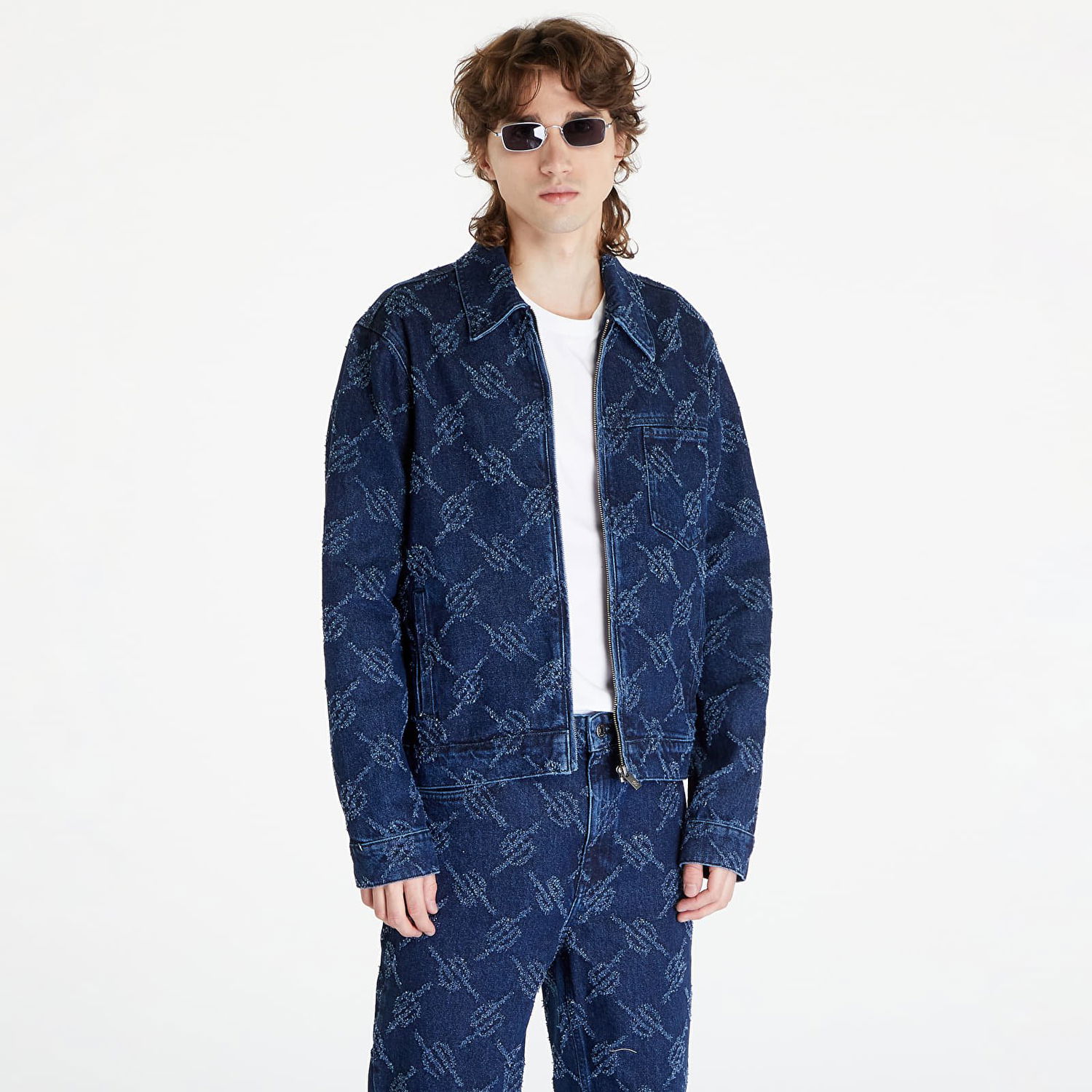 Bunda DAILY PAPER Jacob Denim Jacket Navy | 2411041, 0