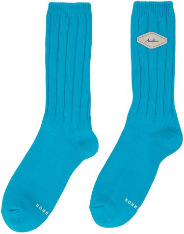 Ponožky ADER ERROR ADER error Fluic Ribbed Socks Tyrkysová | BMADSSAC0301LB, 1