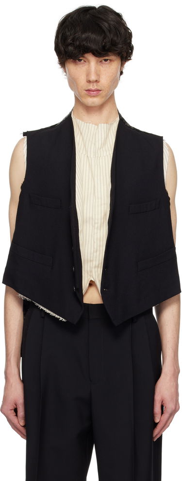 Vesta Maison Margiela Maison Margiela Raw Edge Waistcoat Čierna | S50FB0110 S53915, 0
