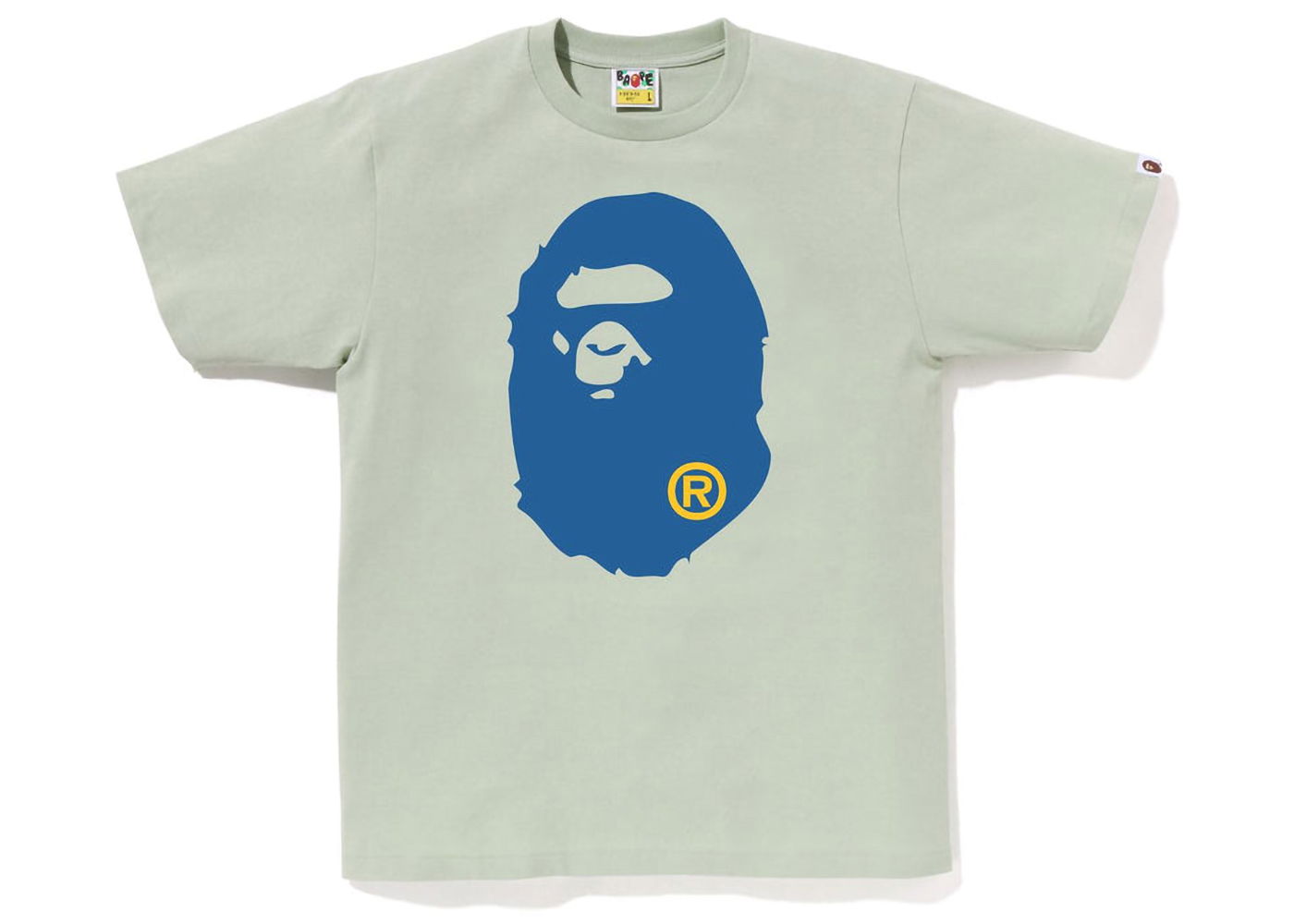 Tričko BAPE Colors Big Ape Head Tee Zelené | 1J30-110-017, 0
