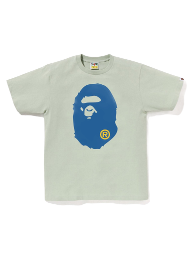 Tričko BAPE Colors Big Ape Head Tee Zelené | 1J30-110-017