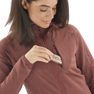 Mikina Salomon ESSENTIAL LIGHTWARM Hoodie Hnedá | lc2278300, 3
