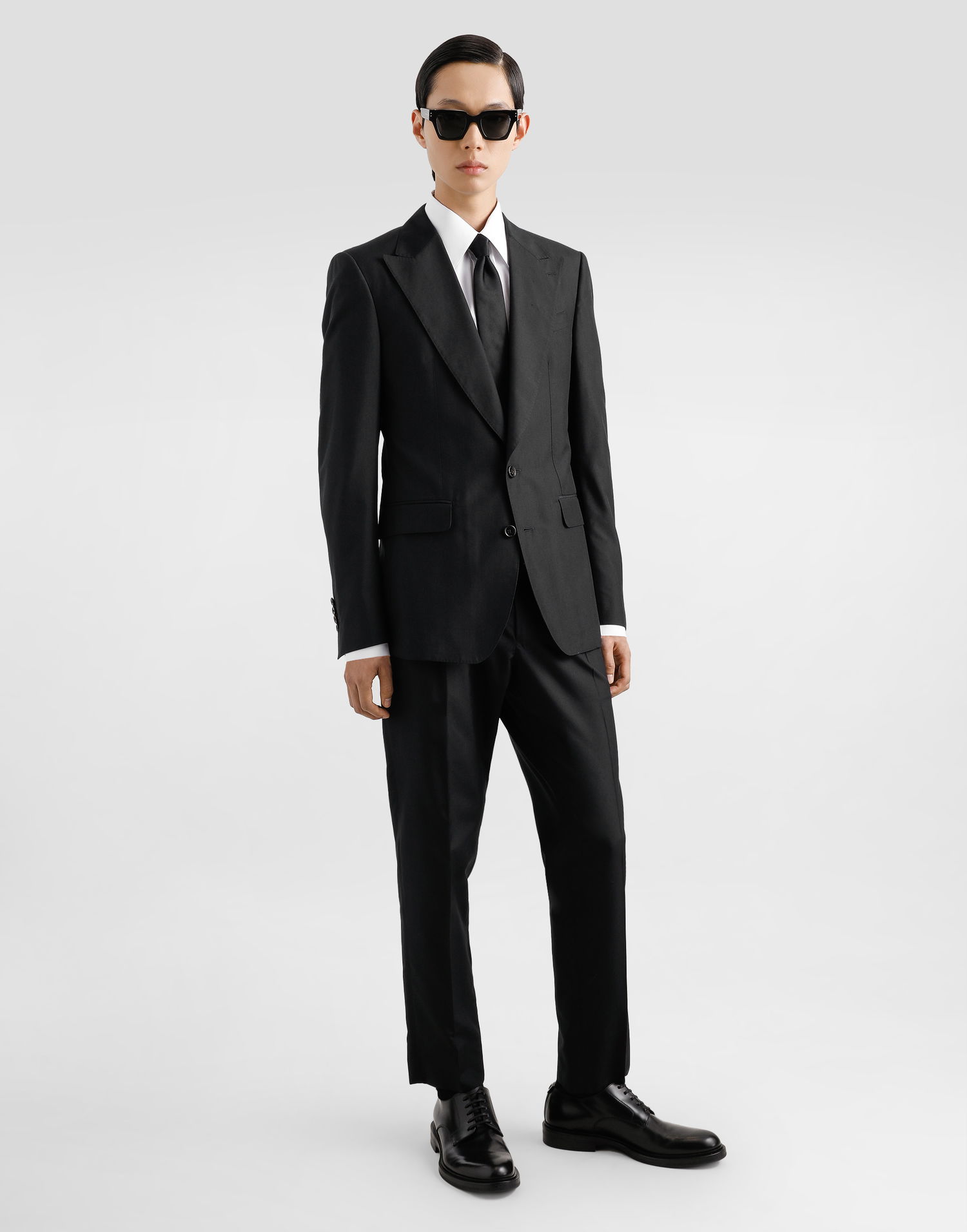Súprava Dolce & Gabbana Dolce & Gabbana Deconstructed Single-Breasted Silk Suit Čierna | GK01ZTFU1NHN0000, 1