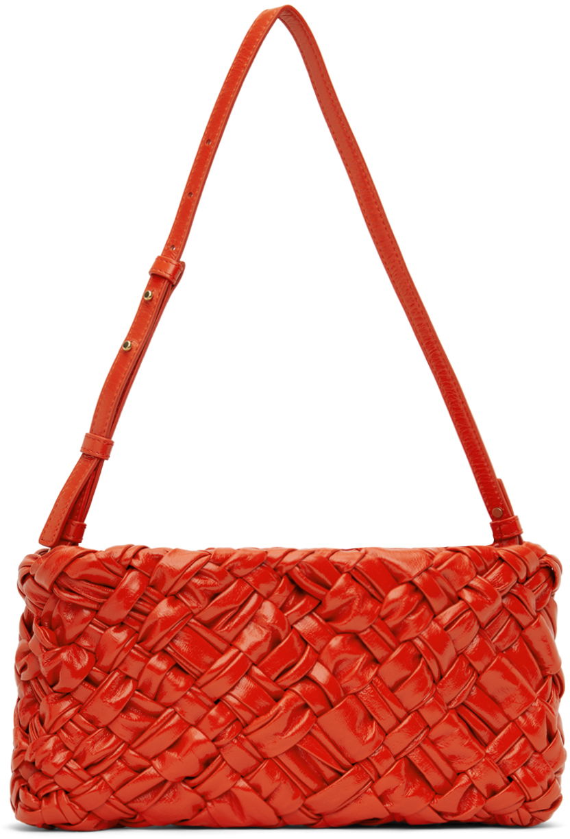 Taška cez rameno Bottega Veneta Kalimero Cha-Cha Shoulder Bag Červená | 785780 V40T1, 0