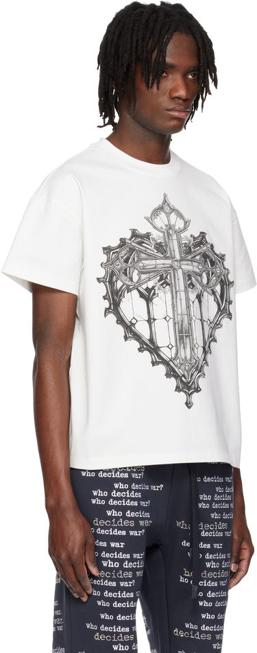 Tričko Who Decides War Who Decides War Sacred Heart Graphic Short Sleeve T-Shirt Biela | 1110480001SS25, 1