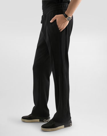 Nohavice Dolce & Gabbana Technical Jersey Drawstring Trousers - Collection Čierna | GP17YTFUGULN0000, 3