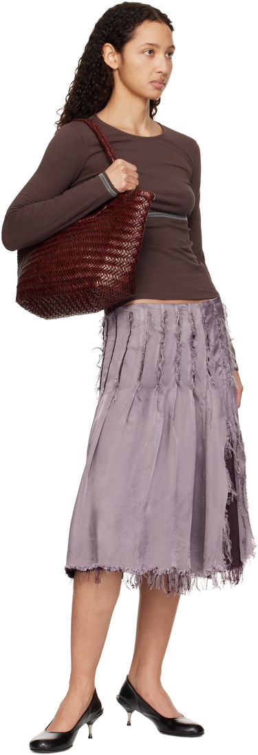 Tote bag Dragon Diffusion Dragon Diffusion Nantucket Big Woven Tote Bag Vínová | 8822, 3