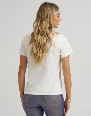 Tričko Wrangler Lainey Wilson Regular Tee Biela | 112374959:XS, 1