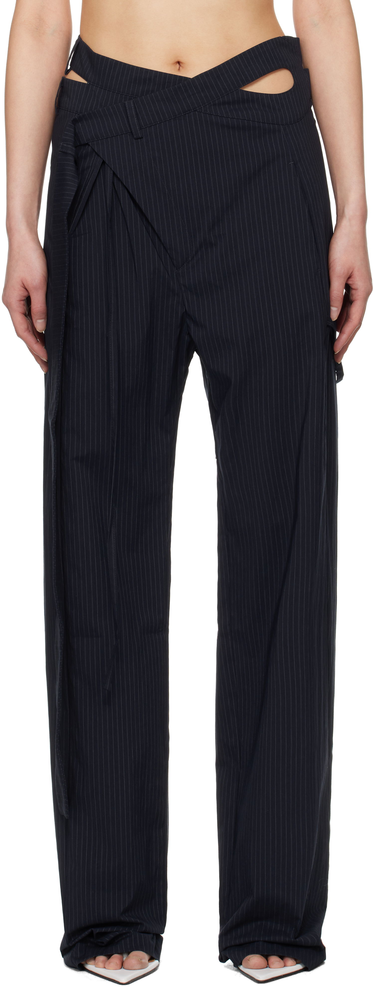 Nohavice Ottolinger Ottolinger Signature Wrap Suit Trousers Čierna | 12320152301, 0
