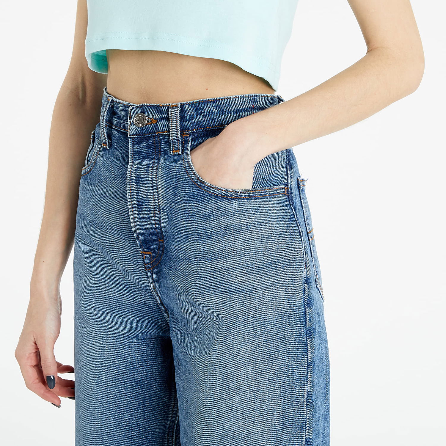 Džínsy Tommy Hilfiger Mom Ultra High Rise Tapared Jeans Modrá | DW0DW09599 1A5, 1
