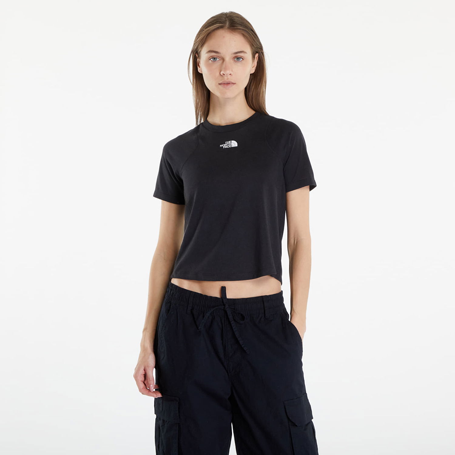 Tričko The North Face T-Shirt Foundation Raglan Tee TNF Black Heather Čierna | NF0A87FNKS71, 0
