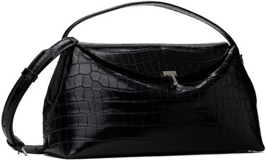 Kabelka TOTEME Toteme T-Lock Croco Top Handle Bag Čierna | 243-WAL961-LE0076, 1