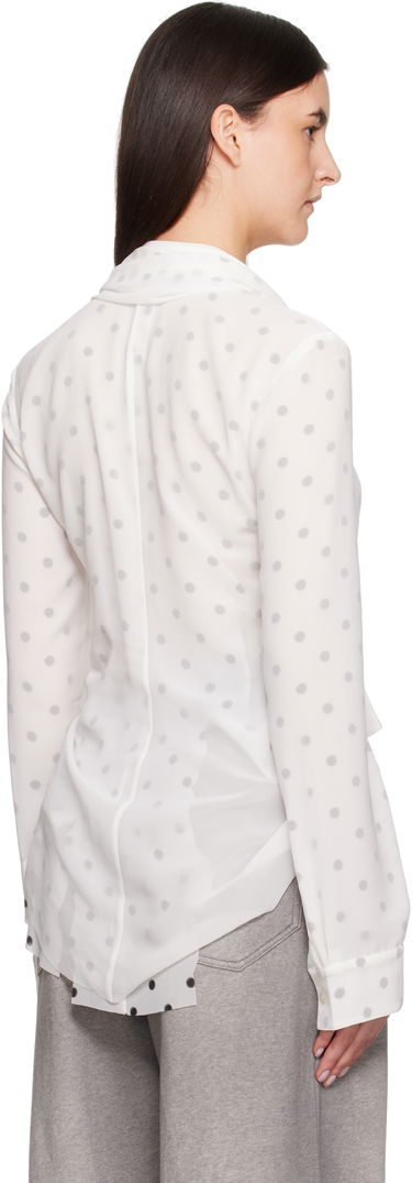 Košeľa Acne Studios Acne Studios Layered Polka Dot Blouse Biela | AC0721-, 2