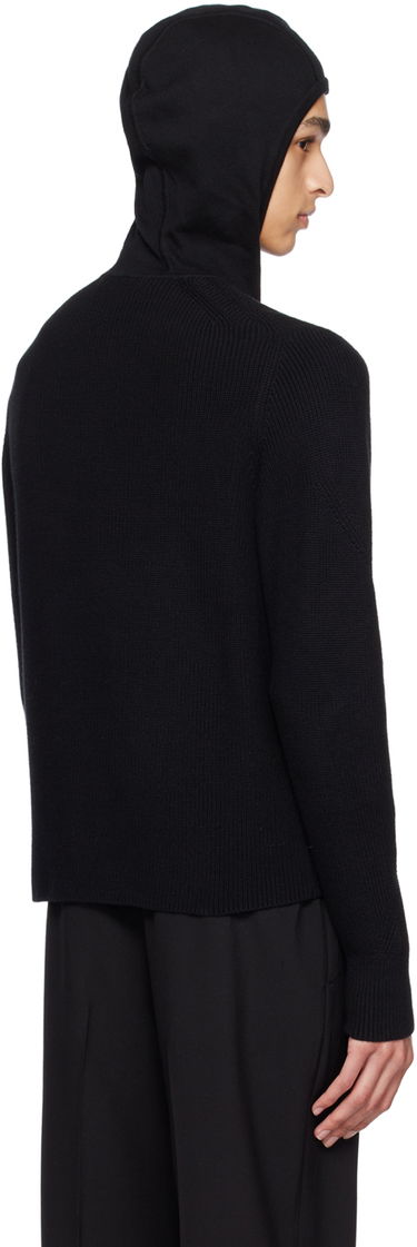 Sveter Dion Lee Dion Lee Paneled Knit Hoodie Čierna | C7158R23, 2