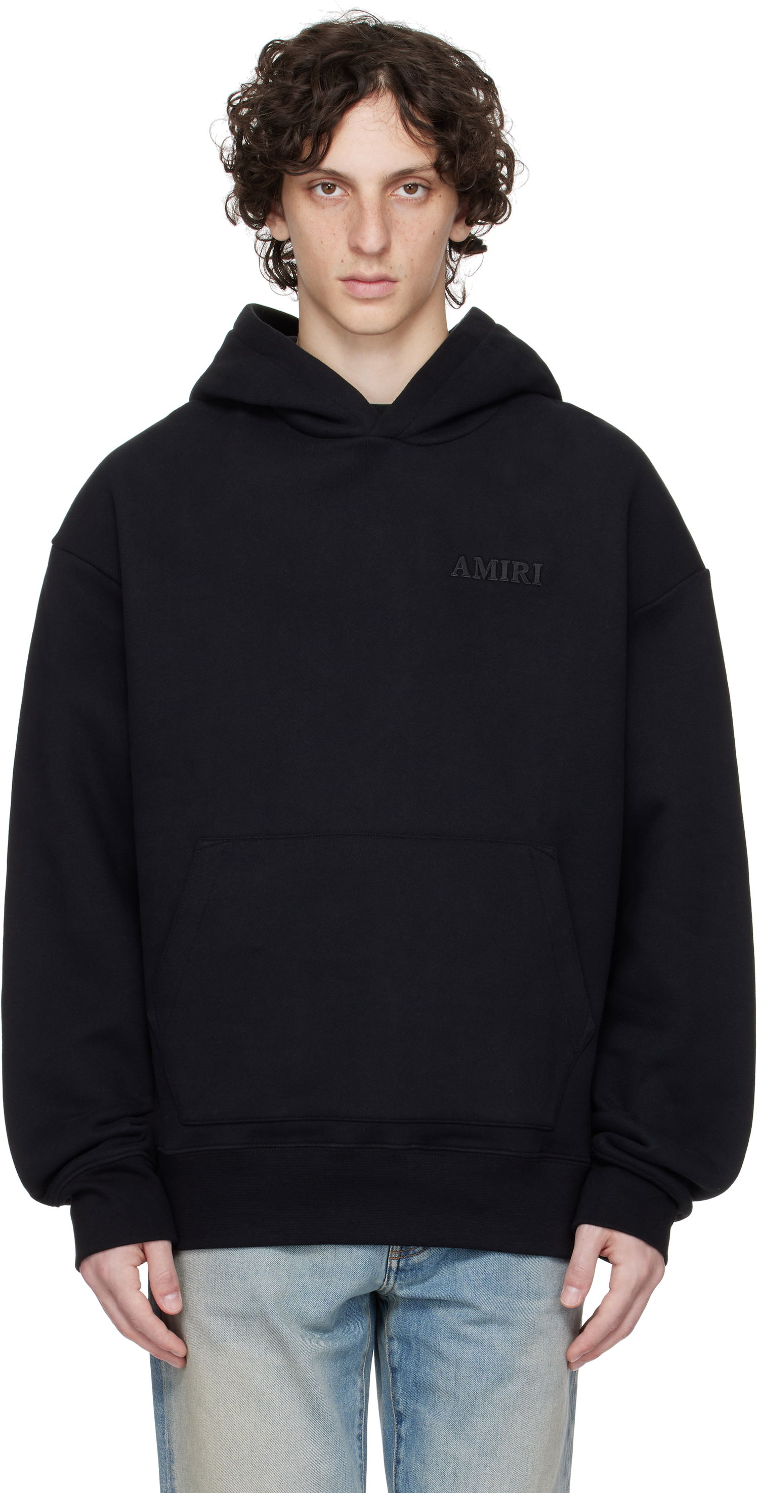 Mikina AMIRI Amiri Oversized Hoodie Čierna | AMJYHD1042, 0